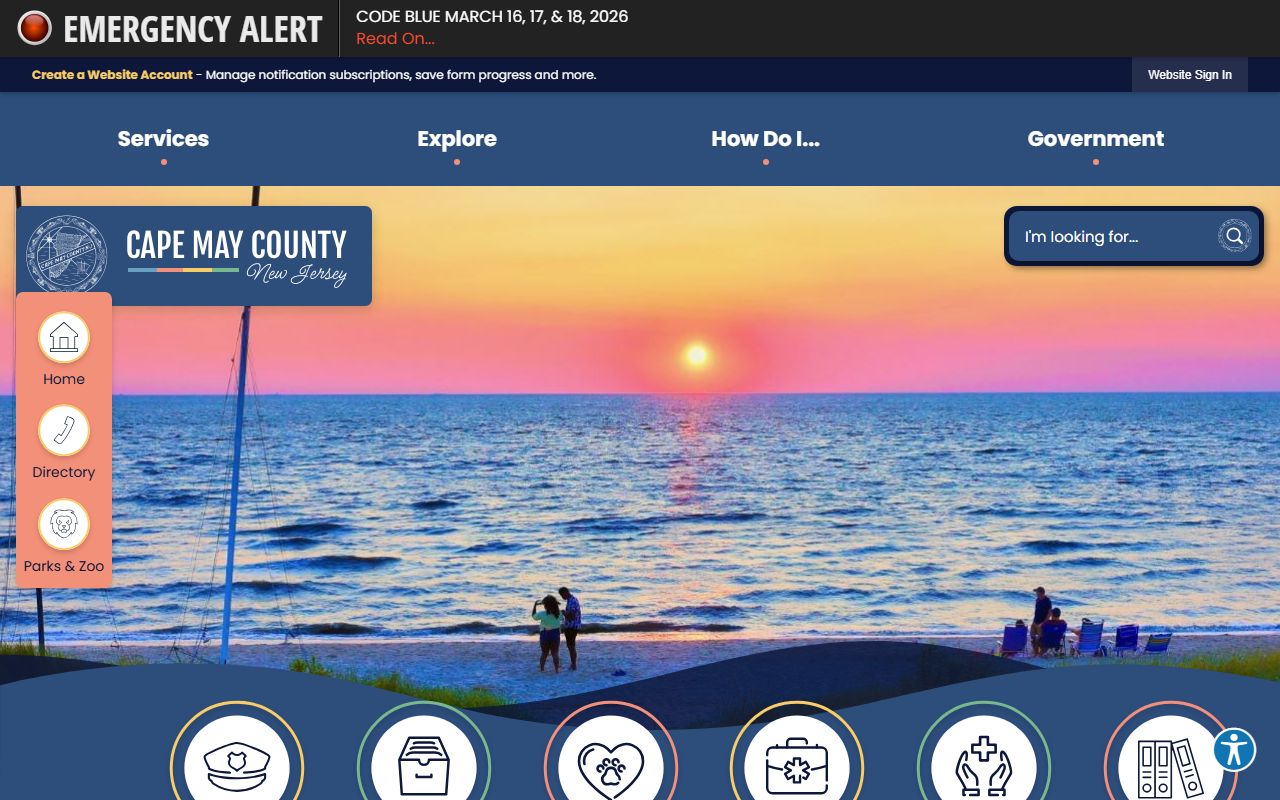 Cape May County official website for deed records