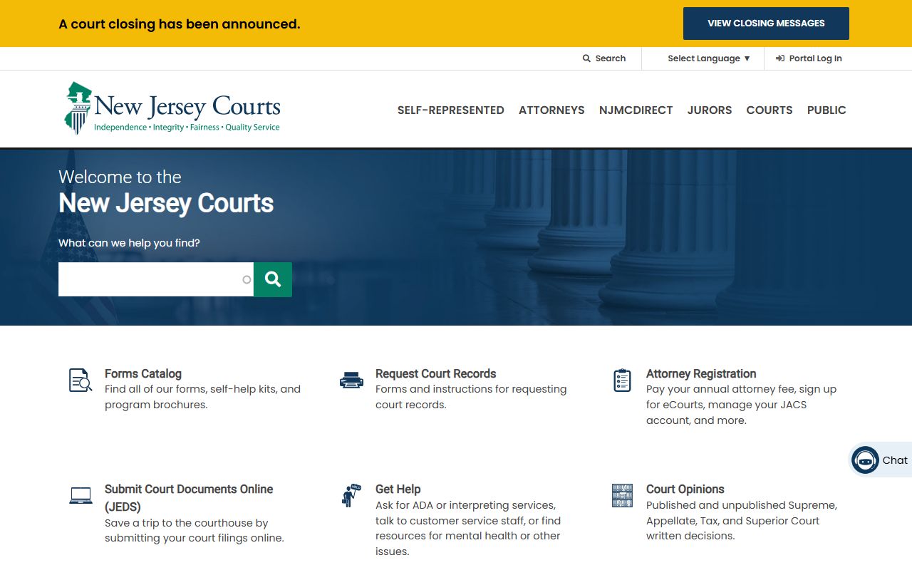 New Jersey Judiciary records affecting deed records and property ownership